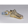 Mens Diamond Sneaker Shoe 3D Pendant 10K Yellow Gold 0.68ct