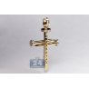 Mens Diamond Religious Nail Cross Pendant 14K Yellow Gold 0.82ct