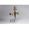 Mens Diamond Nail Cross Large Pendant 14K Yellow Gold 3.53 ct