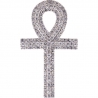 Mens Diamond Egyptian Ankh Loop Cross 14K Yellow Gold 4.50 ct