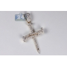 Mens Diamond Nail Cross Pendant 14K Yellow Gold 1.84 ct 2"