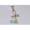 10K Yellow Gold 0.40ct Diamond Mens Ankh Cross Pendant 1.5"