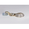 Mens Diamond Dollar Money Bag Pendant 10K Yellow Gold 1.53ct