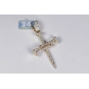 Mens Diamond Nail Cross Fancy Pendant 14K Yellow Gold 0.58ct