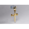 Mens Diamond Nail Cross Fancy Pendant 14K Yellow Gold 0.58ct