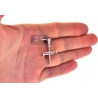 Mens Diamond Nail Cross Fancy Pendant 14K Yellow Gold 0.58ct