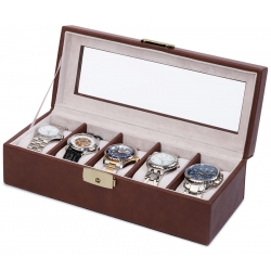 Orbita Roma 5 Watch Storage Box W93012 Brown Leather