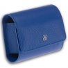 Single Watch Roll Travel Box D193 Rapport Berkeley Blue Leather