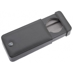 Single Watch Slipcase Travel Box D162 Rapport Gray Leather