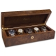 Rapport Portman Walnut Burl 5 Watch Storage Case L274