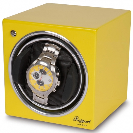 Single Automatic Watch Winder EVO11 Rapport Evolution Yellow