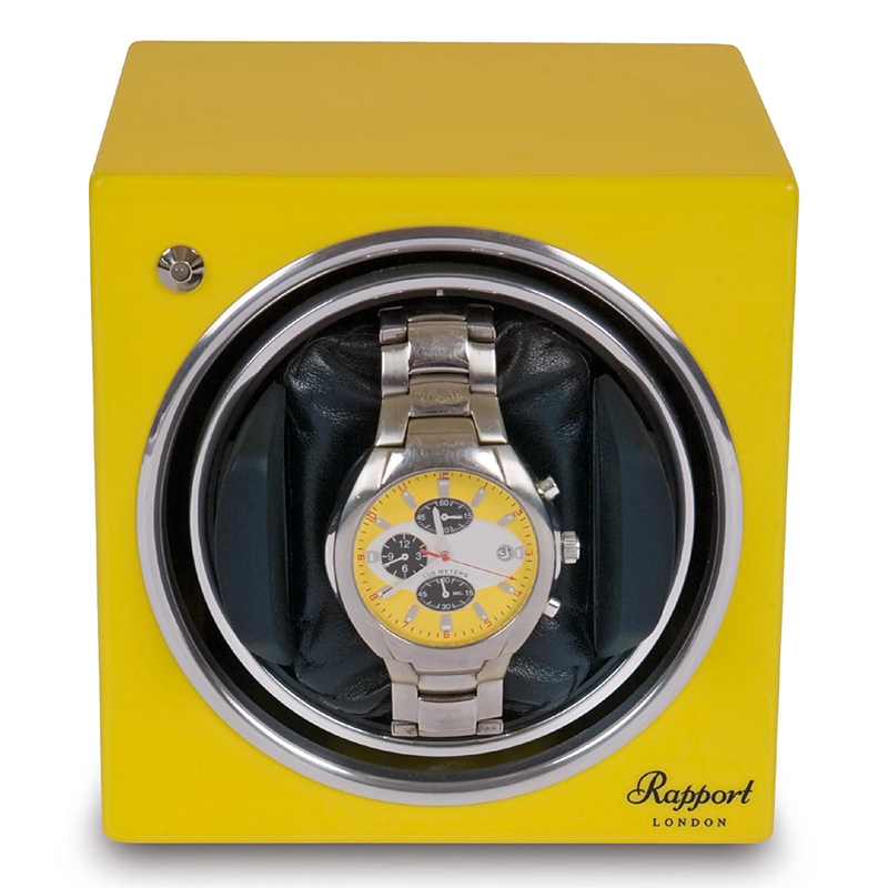 Single Automatic Watch Winder EVO11 Rapport Evolution Yellow