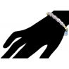 Womens Diamond Flexible Cuff Bangle Bracelet 18K Yellow Gold 1.9 ct