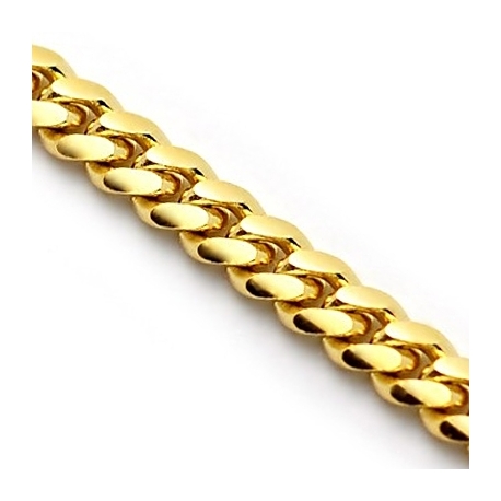 5mm Miami Cuban Link Necklace in Yellow Gold 