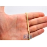 Solid 14K Yellow Gold Miami Cuban Link Mens Chain Necklace 5mm