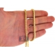 14K Yellow Gold Hollow Franco Diamond Cut Mens Chain 3.6 mm