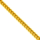 Italian 14K Yellow Gold Franco Link Mens Chain 2.1 mm