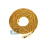 Italian 14K Yellow Gold Franco Link Mens Chain 2.1 mm