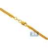 Italian 14K Yellow Gold Franco Link Mens Chain 2.1 mm