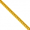 Italian 14K Yellow Gold Hollow Franco Link Mens Chain 4.5 mm