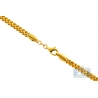 Italian 14K Yellow Gold Hollow Franco Link Mens Chain 4.5 mm