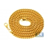 Italian 14K Yellow Gold Hollow Franco Link Mens Chain 5.5 mm