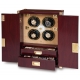Rapport Optima Captian's Mahogany 4 Watch Winder W284