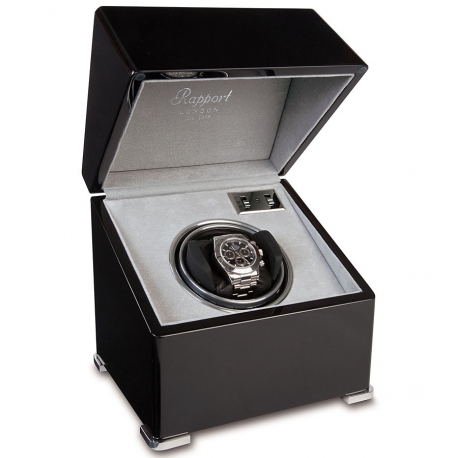 Rapport Perpetua II Ebony Single Watch Winder Box W121