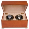 Rapport Perpetua II Satin Walnut Double Watch Winder Box W112