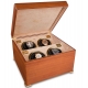 Rapport Perpetua II Satin Walnut 4 Watch Winder W114