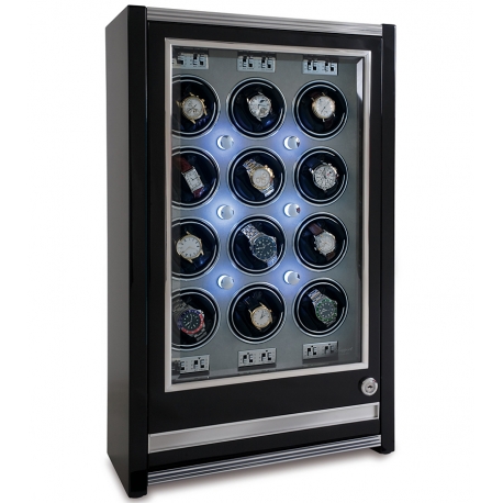 12 Automatic Watch Winder Cabinet W512 Rapport Paramount Ebony