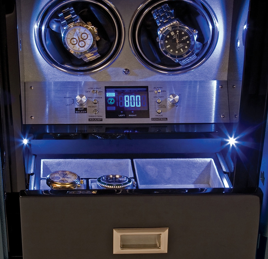 Quad Automatic Watch Winder Safe W634 Rapport Securita