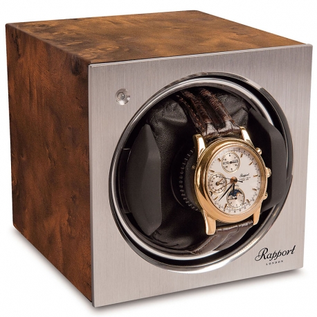 Rapport Tetra Aged Walnut Single Watch Winder W148