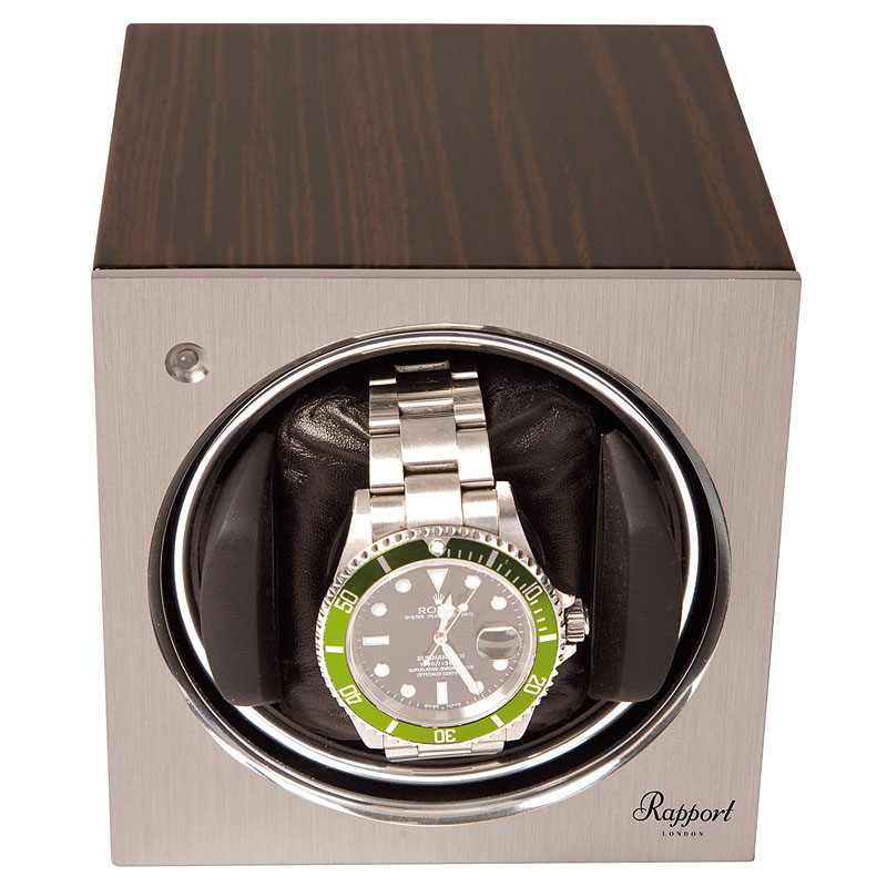 VOLTA 31-560011 Belleview Collection Single Rustic Brown Watch Winder