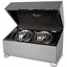 Double Automatic Watch Winder Box W372 Rapport Vogue Carbon Fiber