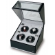 Rapport Optima Ebony Aluminum 4 Watch Winder W264