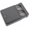 Rapport Gray Leather 2 Watch Travel Slipcase D172