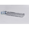 Mens Iced Out Diamond Dog Tag ID Pendant 14K White Gold 6.86ct