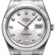 Rolex Datejust II Steel White Gold Diamond Silver Dial Watch 116334SDO