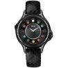 F110021011C0T05 Fendi Crazy Carats Black Leather Diamond Watch 33mm