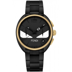 Fendi Momento Bugs Black Gold Tone Watch F215111400