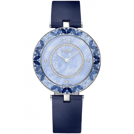 F362033531P3 Fendi My Way Blue Sapphires Diamond Watch 36 mm
