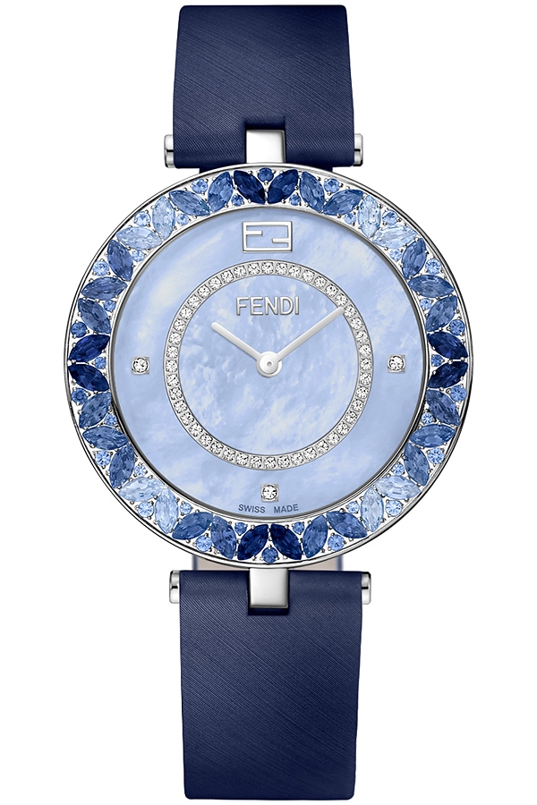 F362033531P3 Fendi My Way Blue Sapphires Diamond Watch 36 mm