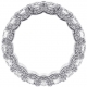 18K White Gold 4.23 ct Iced Out Diamond Womens Eternity Ring
