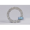 18K White Gold 4.23 ct Iced Out Diamond Womens Eternity Ring