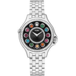 Fendi Crazy Carats Diamond Black Dial 33 mm Watch F107021000B2T05