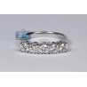 18K White Gold 1.08 ct Diamond Womens 5-Stone Wedding Ring