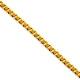14K Yellow Gold Square Box Link Kids Chain 0.5 mm