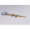 Mens Diamond AK-47 Rifle Gun Pendant 14K Yellow Gold 1.08ct