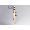 Mens Diamond AK-47 Rifle Gun Pendant 14K Yellow Gold 1.08ct